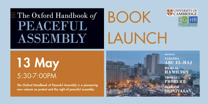 Event banner with details of book launch