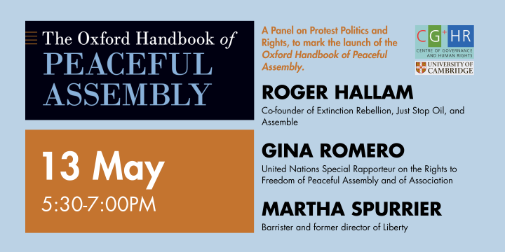 Banner with event details and panellists.
