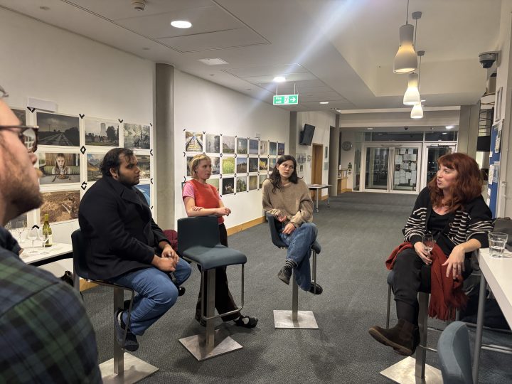 Photo of Philipa Metcalfe with CGHR Student Group